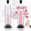 Vacuum pump toys for men with pressure gauge, with 1 realistic vaginal sleeve, 3 silicone sets of men's penis pump