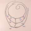 Women's Colored Stone Diamond Multilayer Body Chain