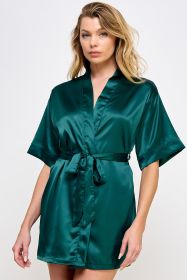 1947 Getting Ready Robe (Color: Forest Green, size: 2X)