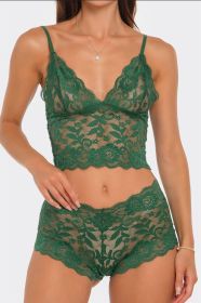 2789 Eye On You 2 Piece Set (Color: Military Green, size: 3X)