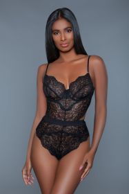 2014 Bettany Bodysuit (Color: black, size: S)