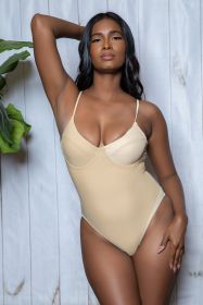2249 Charlotte Swimsuit (Color: Nude, size: S)