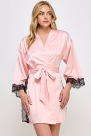 2494 Isadora Robe (Color: Pink, size: S/M)