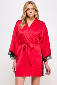 2494 Isadora Robe (Color: Red, size: S/M)