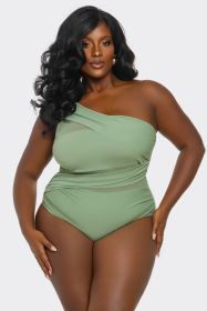 2512 Jaqueline Swimsuit (Color: Green, size: XS)