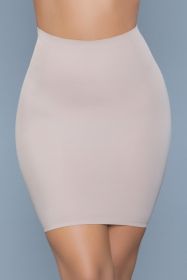 2005 Slimin' Shapewear Slip Skirt (Color: Nude, size: S/M)