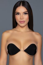 2314 Heart Fabric Cover Ups (Color: black, size: B)