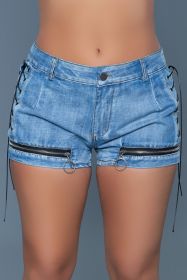 J26 Nowhere to Run Shorts (Color: Blue, size: S)