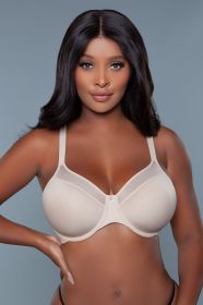 2215 Seamless Kristy Full Coverage Bra (Color: Nude, size: D)