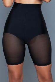 2171 Suit Your Waist Boyshort (Color: black, size: 3X/4X)