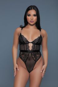 2266 Camille Bodysuit (Color: black, size: XL)