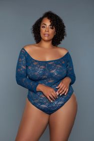 2248P Marina Bodysuit (Color: Deep Royal, size: 2X)