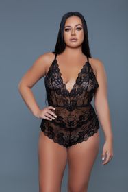2268 Jolene Bodysuit (Color: black, size: S)