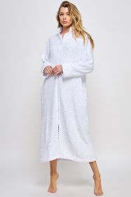 2489 Sabrina Robe (Color: White, size: S/M)