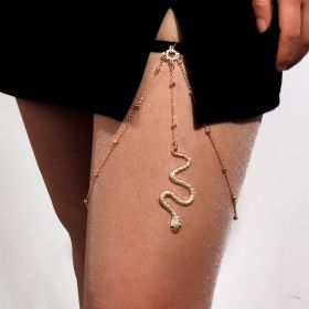 Thigh Chains for Women Gold Snake Leg Chain Boho Women's Body Chains (Color: Color 1)