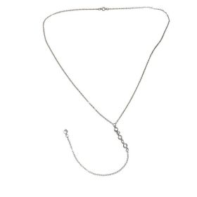 Jewelry Fashion Simple Water Drop Back Chain (Color: Three diamonds together silver)