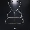 Women's Trendy Multilayer Pendant Leg Chain Rhinestone