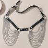 Layered Waist Chain Belt Belly Body Chains Rave Body Jewelry Accessories for Women and Girls