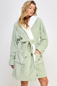 2483 Bailey Robe (Color: Mint Green, size: 1X/2X)
