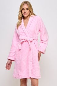 2490 Ariel Robe (Color: Pink, size: 1X/2X)