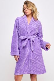 2490 Ariel Robe (Color: Purple, size: 1X/2X)