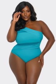 2512 Jaqueline Swimsuit (Color: Teal, size: M)