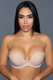 2305 Barely Even There Adhesive Bra (Color: Nude, size: C)