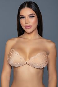 2309 Scalloped Edge Bra Adhesive (Color: Nude, size: C)