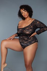 2248P Marina Bodysuit (Color: black, size: 3X)