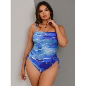 Women's One-piece Casual Swimsuit M089 (Option: 0XL)