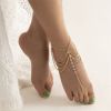Sand Beach Crystal Multilayer Tassel Chain Leg Decoration